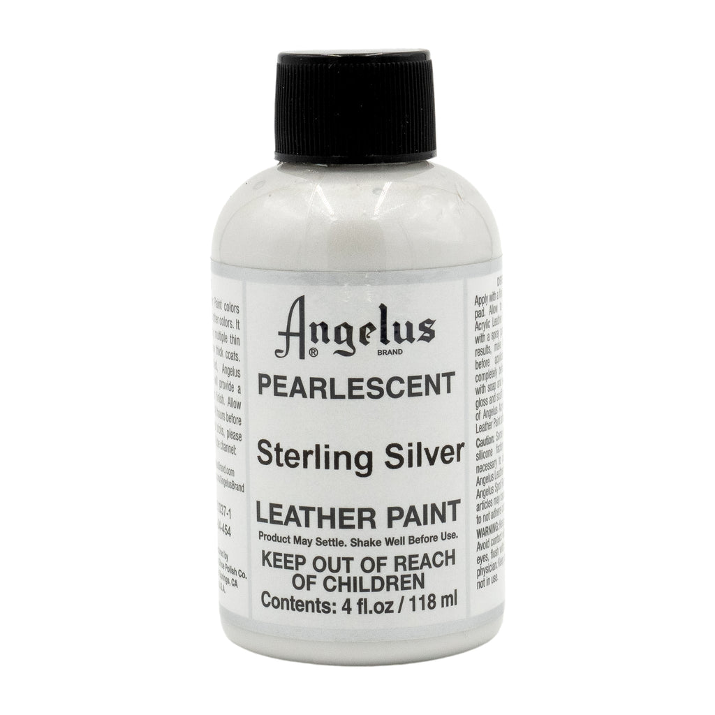 Angelus Acrylic Leather Paint Pearlescent Sterling Silver Sneaker Science