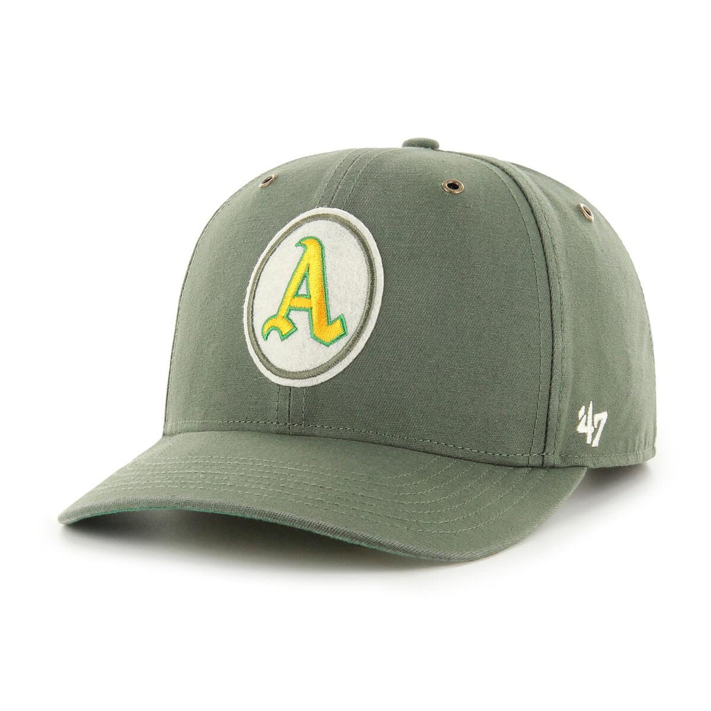 47 MLB Vintage Oakland Athletics Back Track MIDFIELD Moss Cap