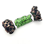 SneakerScience Camo Print Flat Laces - Green Camo